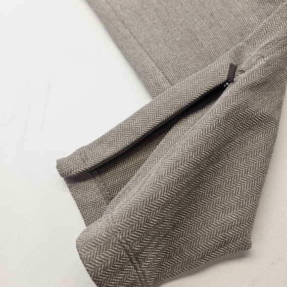 Athleta Delaney Herringbone Tight Womens Medium Elevated Zip Ankles Ret 119$ - Picture 6 of 11
